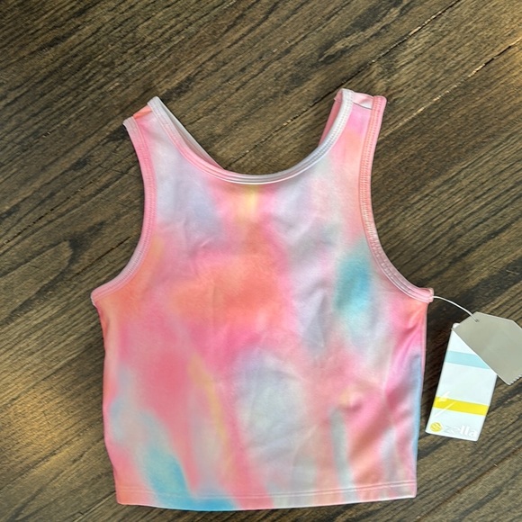 NWT Girls Colorful Tie-Dye Tank Top by Zella (size 8/10) - Picture 1 of 3